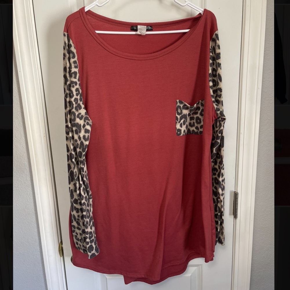 LEOPARD LONG SLEEVE SHIRT